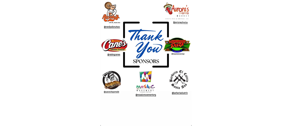 Thank you Sponsors!!!